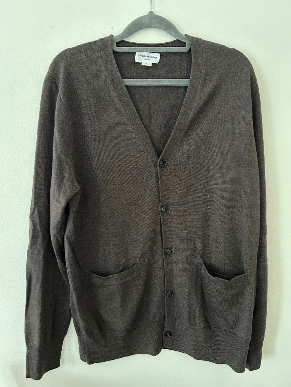 Brown spier Mackay cardigan